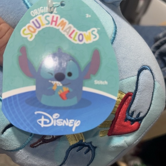 Squishmallows stitch Blue Plush Toy Purple NEW eating fries - Picture 4 of 4